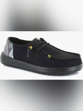 Hey Dude Wendy Boho Crochet, Black, Size 6 Womens